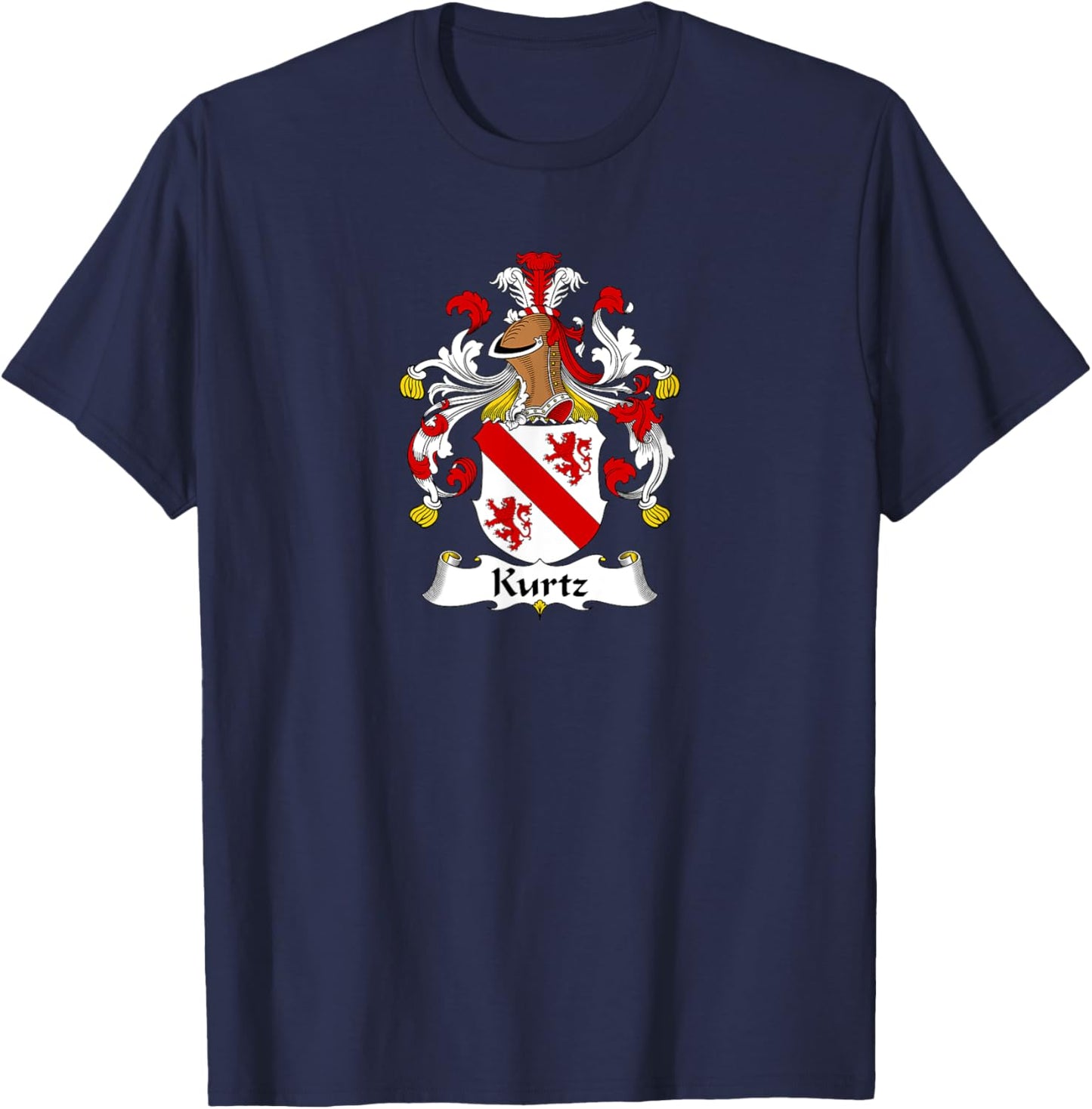 Kurtz Coat of Arms - Family Crest T-Shirt - T-Shirt | Navy