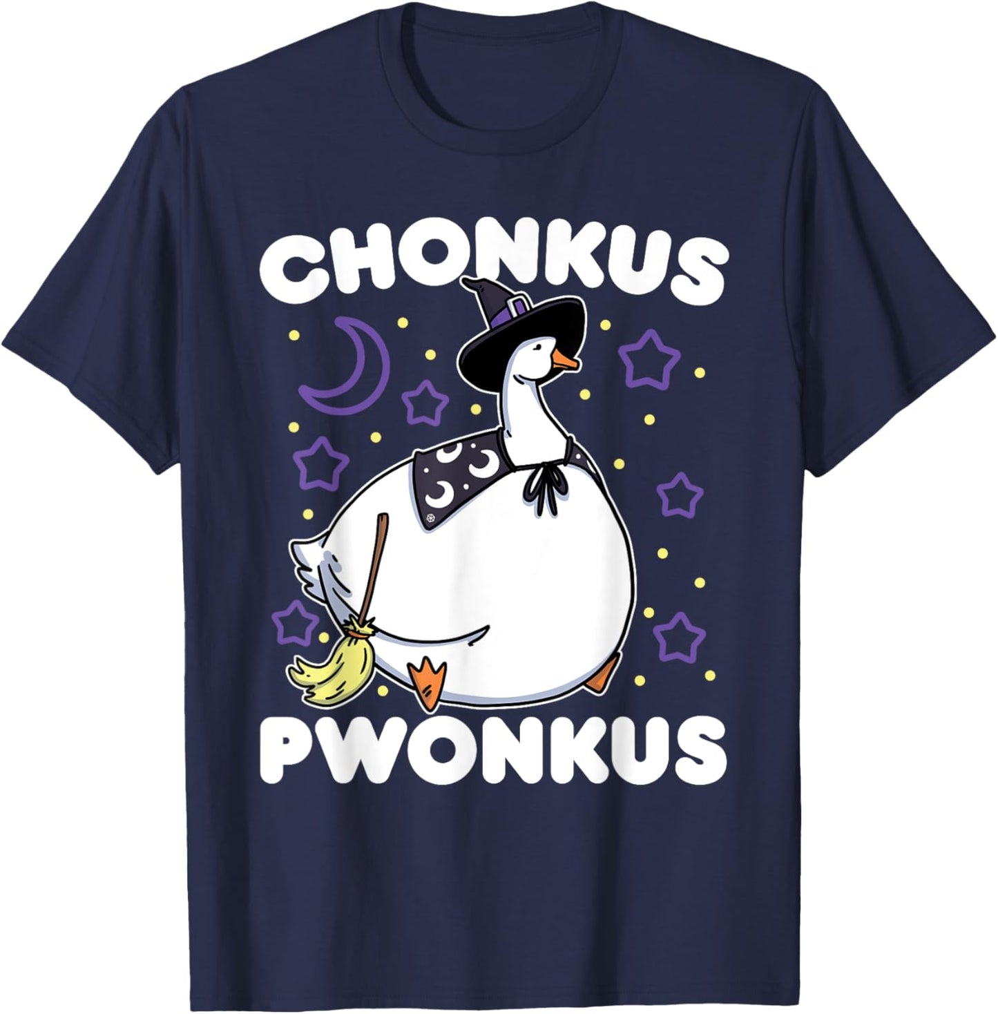 Honkus Ponkus Halloween Goose Meme Parody Chonkus Pwonkus T-Shirt - T-Shirt | Navy