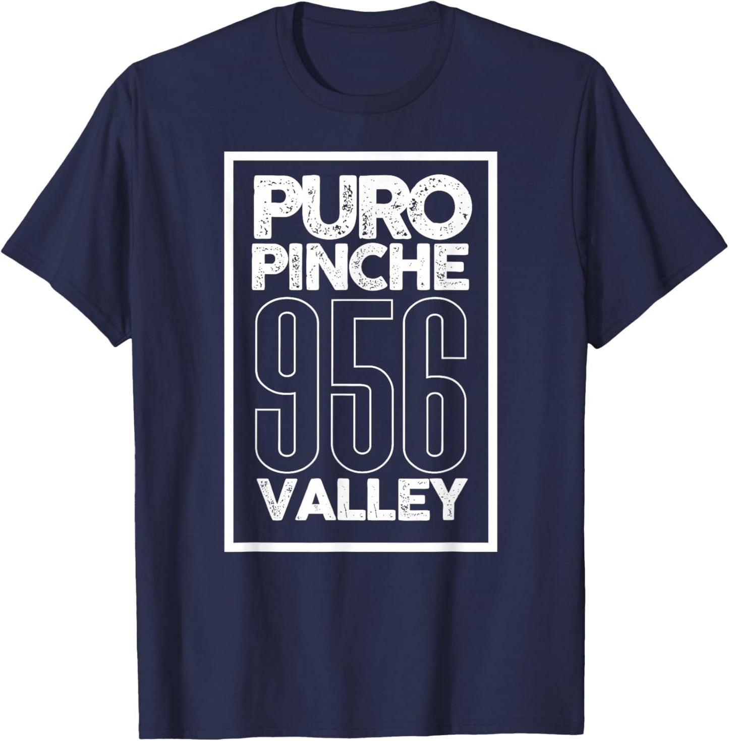 956 Valley Brownsville McAllen Laredo & South Padre Island T-Shirt - T-Shirt | Navy