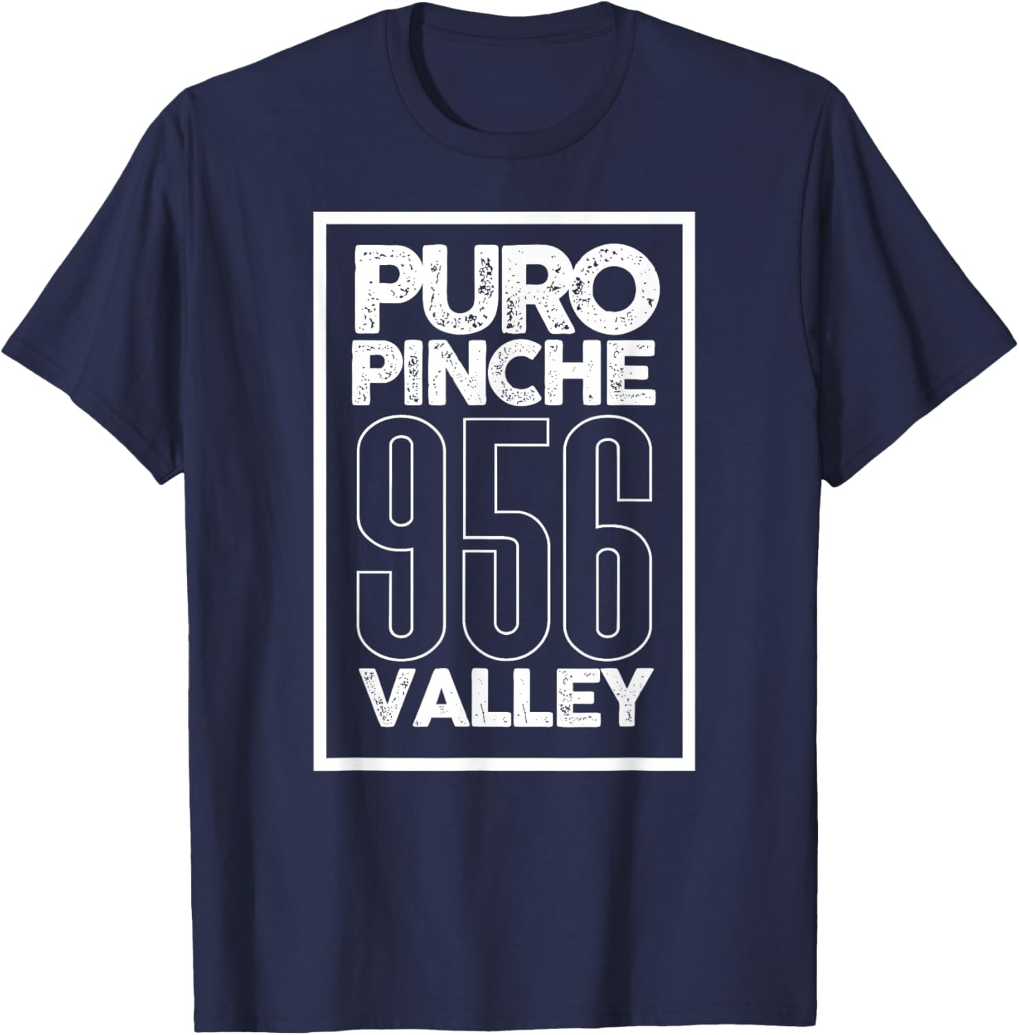956 Valley Brownsville McAllen Laredo & South Padre Island T-Shirt - T-Shirt | Navy