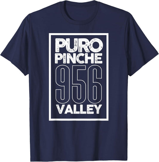 956 Valley Brownsville McAllen Laredo & South Padre Island T-Shirt - T-Shirt | Navy