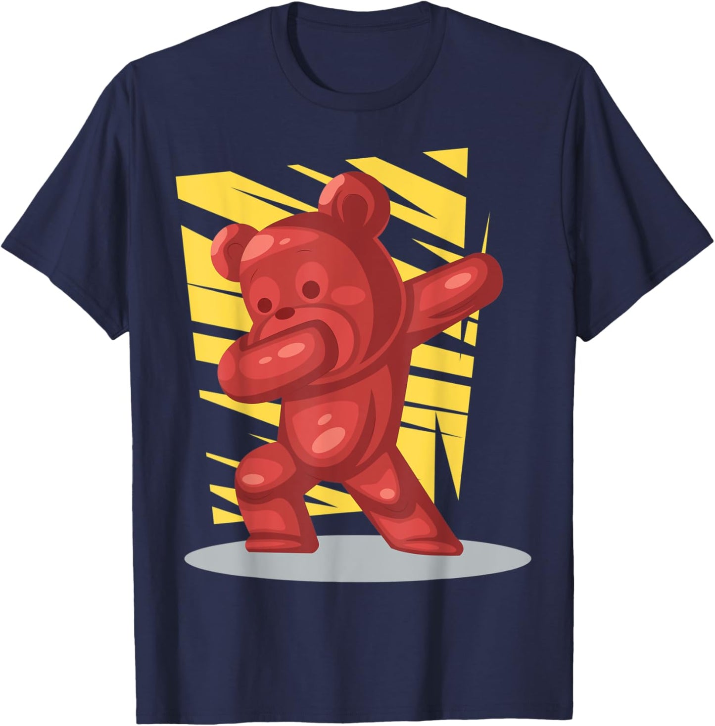 Funny Gummy Bear Lovers Dabbing Gummy Bear Birthday T-Shirt - T-Shirt | Navy