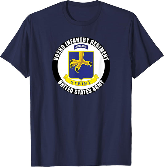 502nd Infantry Regiment United States Army Military Veteran T-Shirt - T-Shirt | Navy