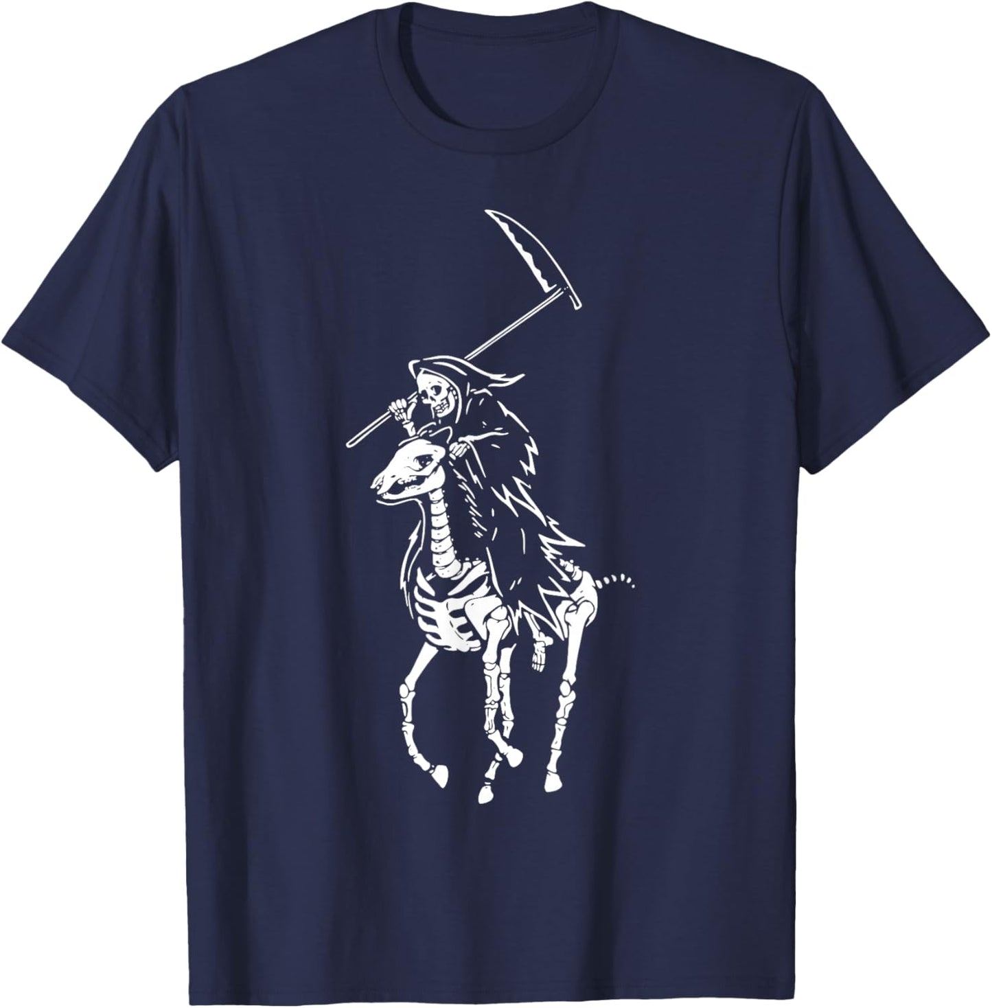 Polo Grim Reaper Vintage Death T-Shirt - T-Shirt | Navy