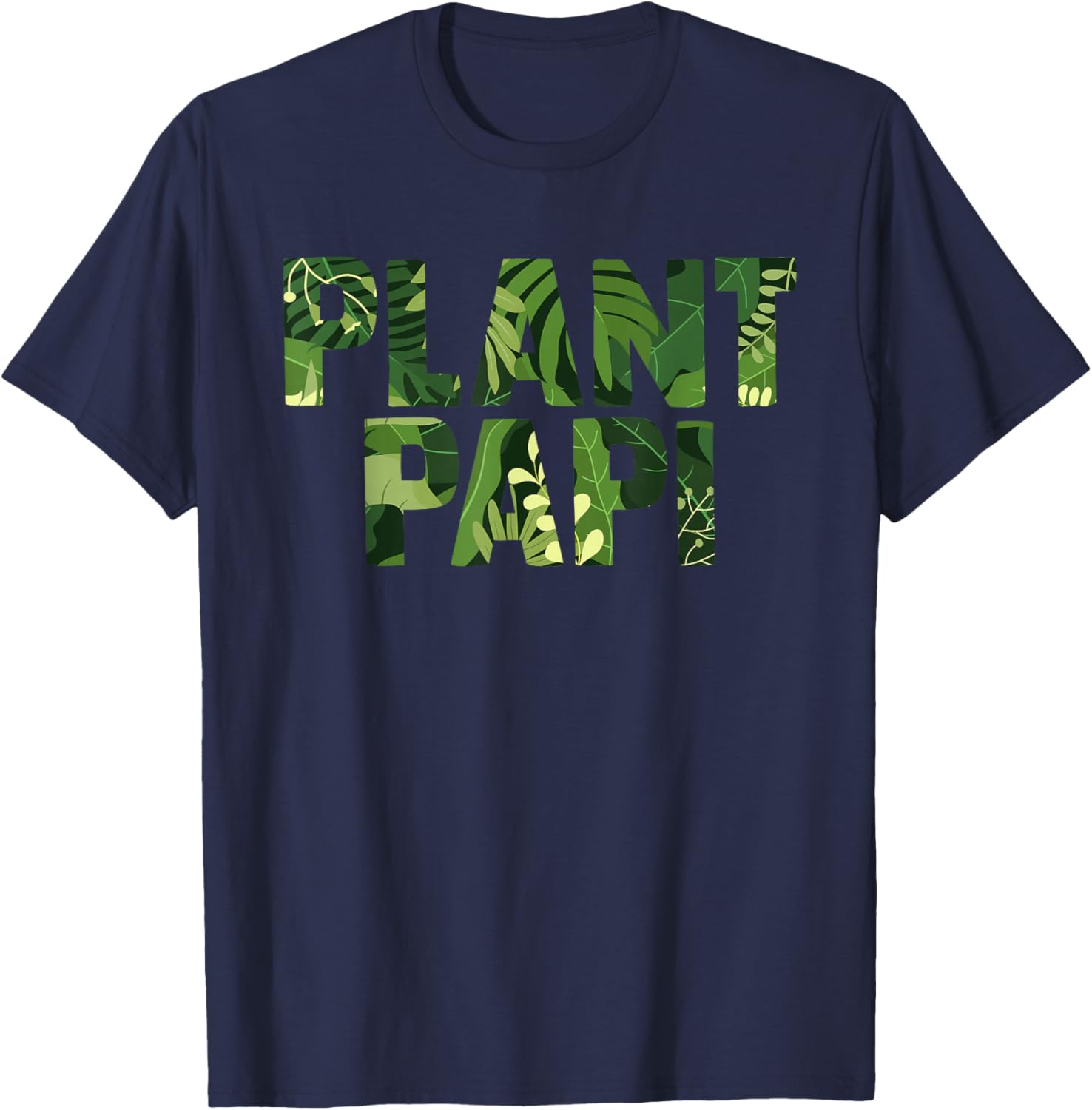 Plant Papi Plant Lover Plant Daddy Pot Indoor Gardener T-Shirt - T-Shirt | Navy