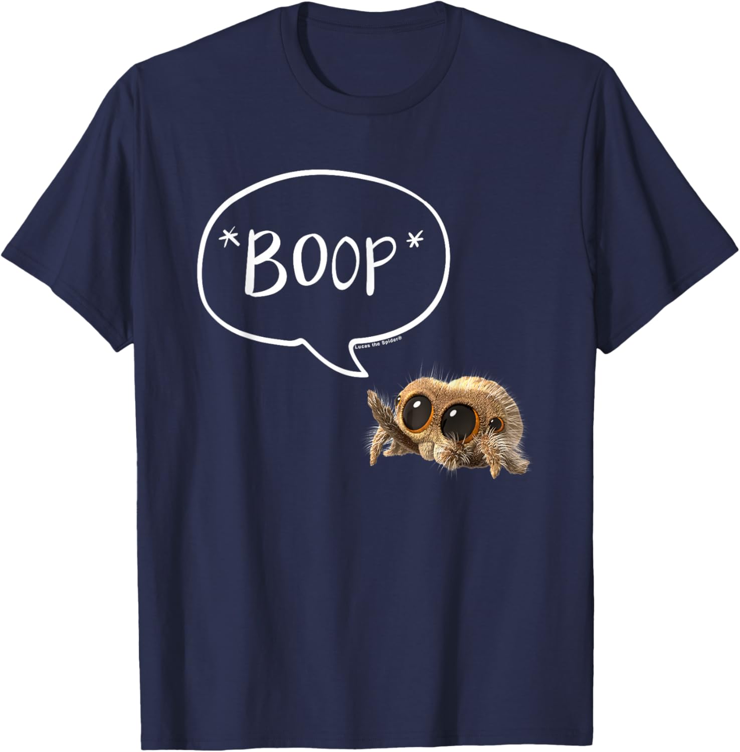 Lucas The Spider “Boop” T-Shirt - T-Shirt | Navy