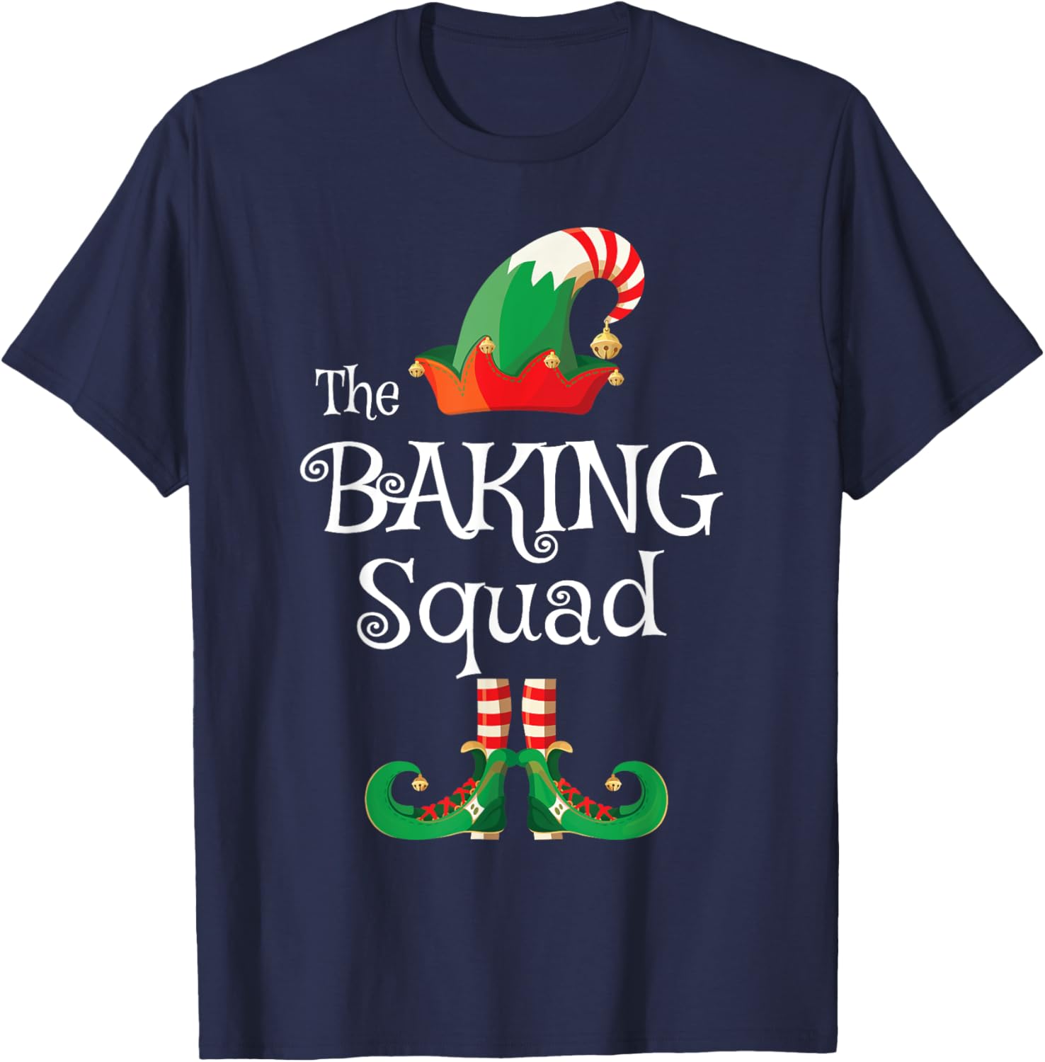 Baking Squad Shirt Funny Family Matching Christmas T-Shirt - T-Shirt | Navy