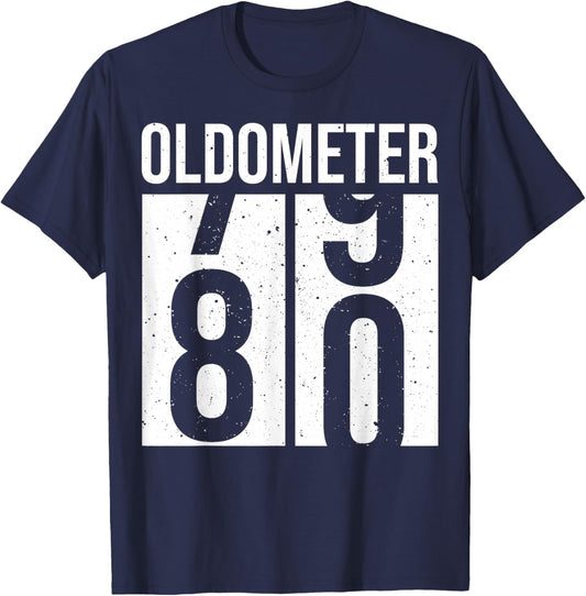 1944 1945 Birthday Men Male Him Fun 80 Funny 80th Birthday T-Shirt - T-Shirt | Navy