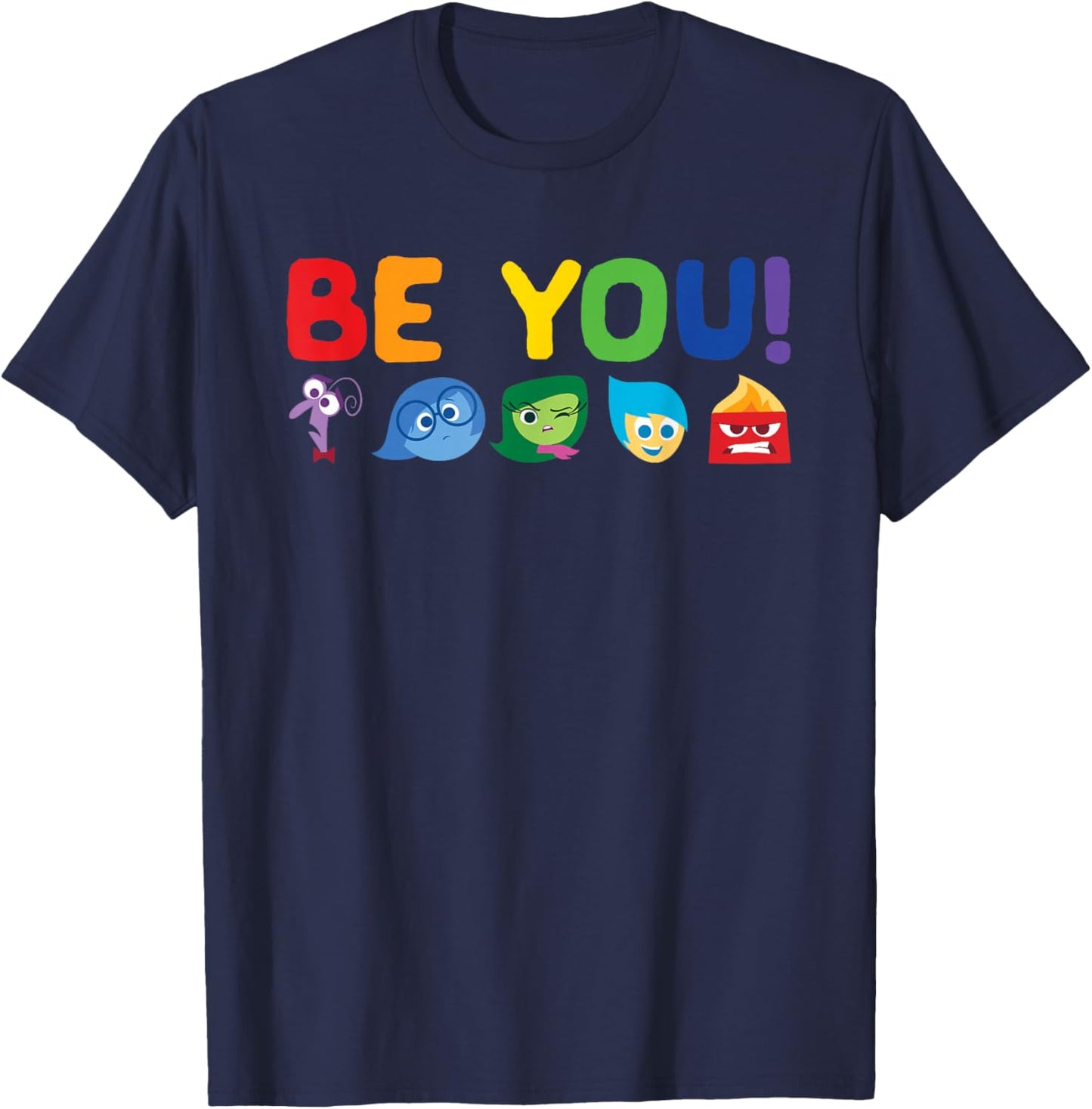 Disney Pixar Inside Out Be You Rainbow Small T-Shirt - T-Shirt | Navy
