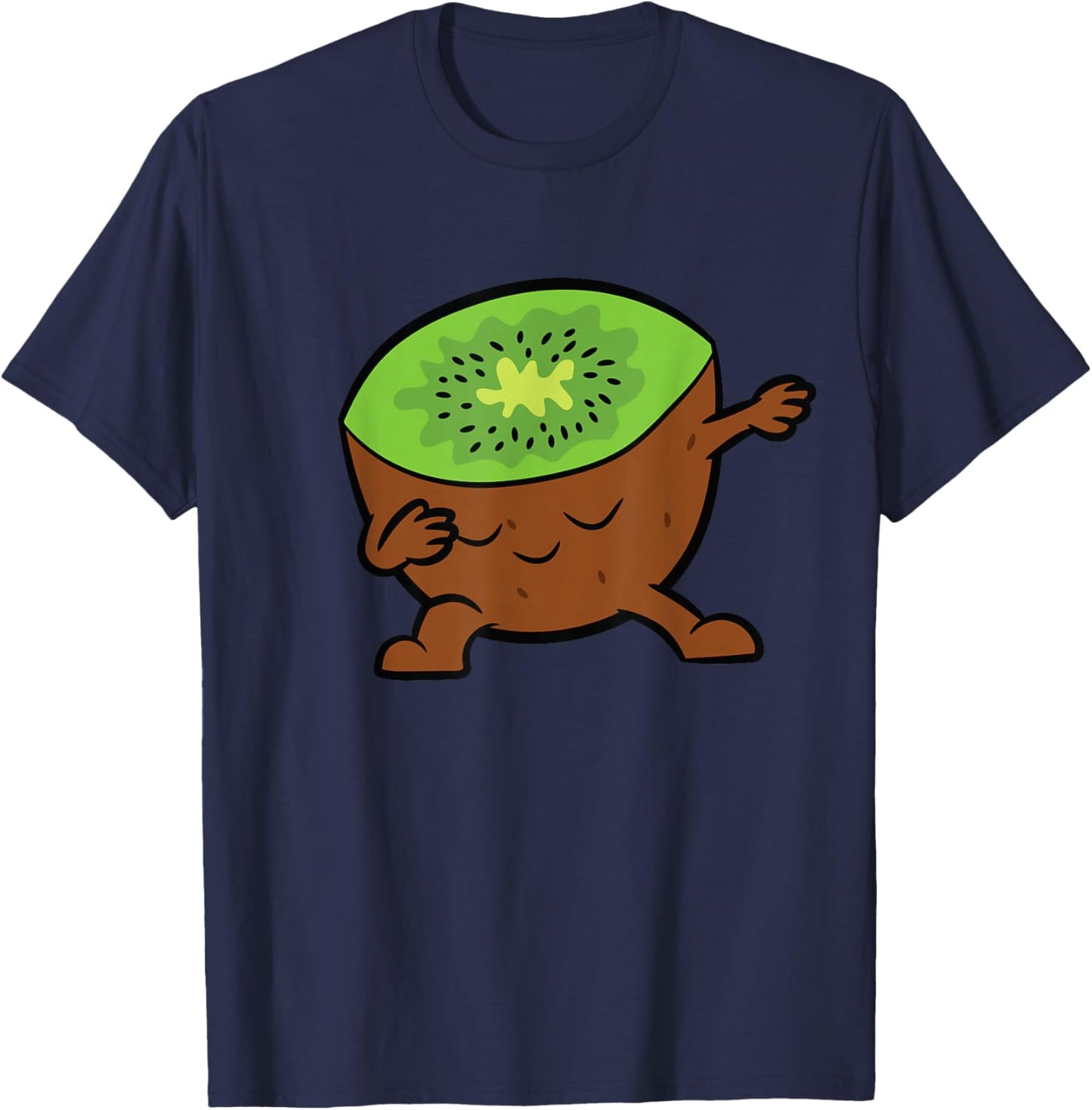 Kiwi Dabbing Kiwi Fruit Love Kiwis T-Shirt - T-Shirt | Navy