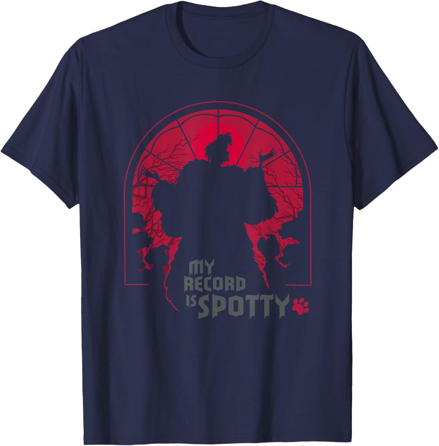 Disney Villains Cruella De Vil My Record is Spotty T-Shirt - T-Shirt | Navy