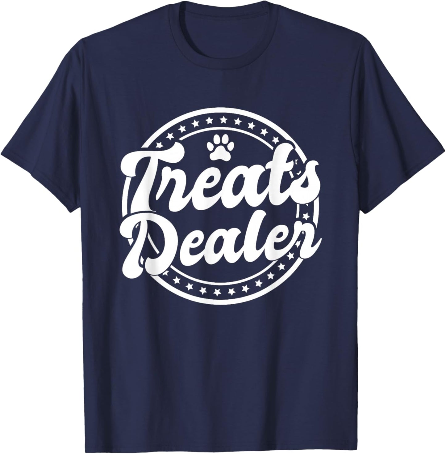 Leckerli Dealer - Animal Treats Dog Holder T-Shirt - T-Shirt | Navy