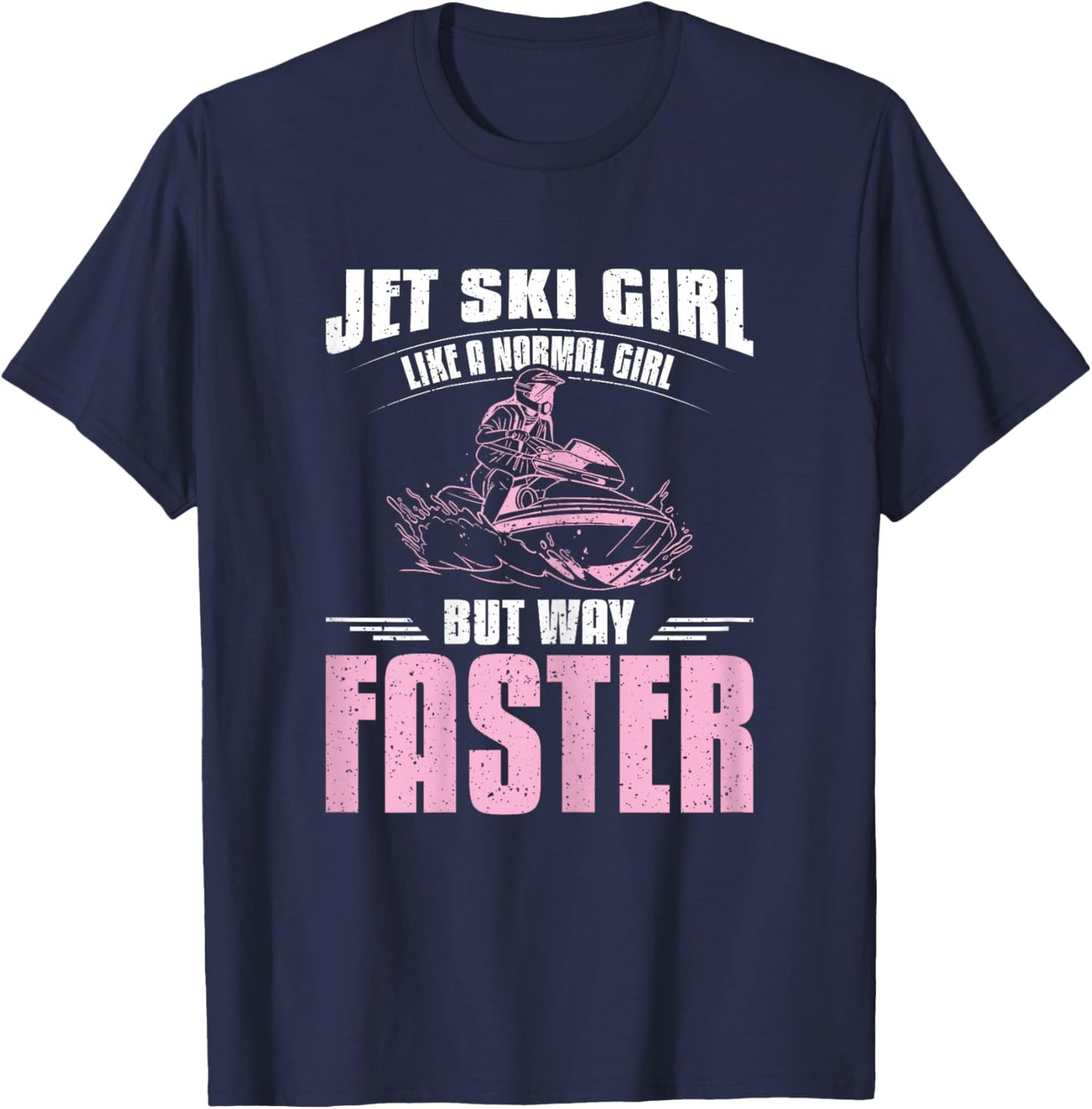 Jet ski girl T-Shirt - T-Shirt | Navy