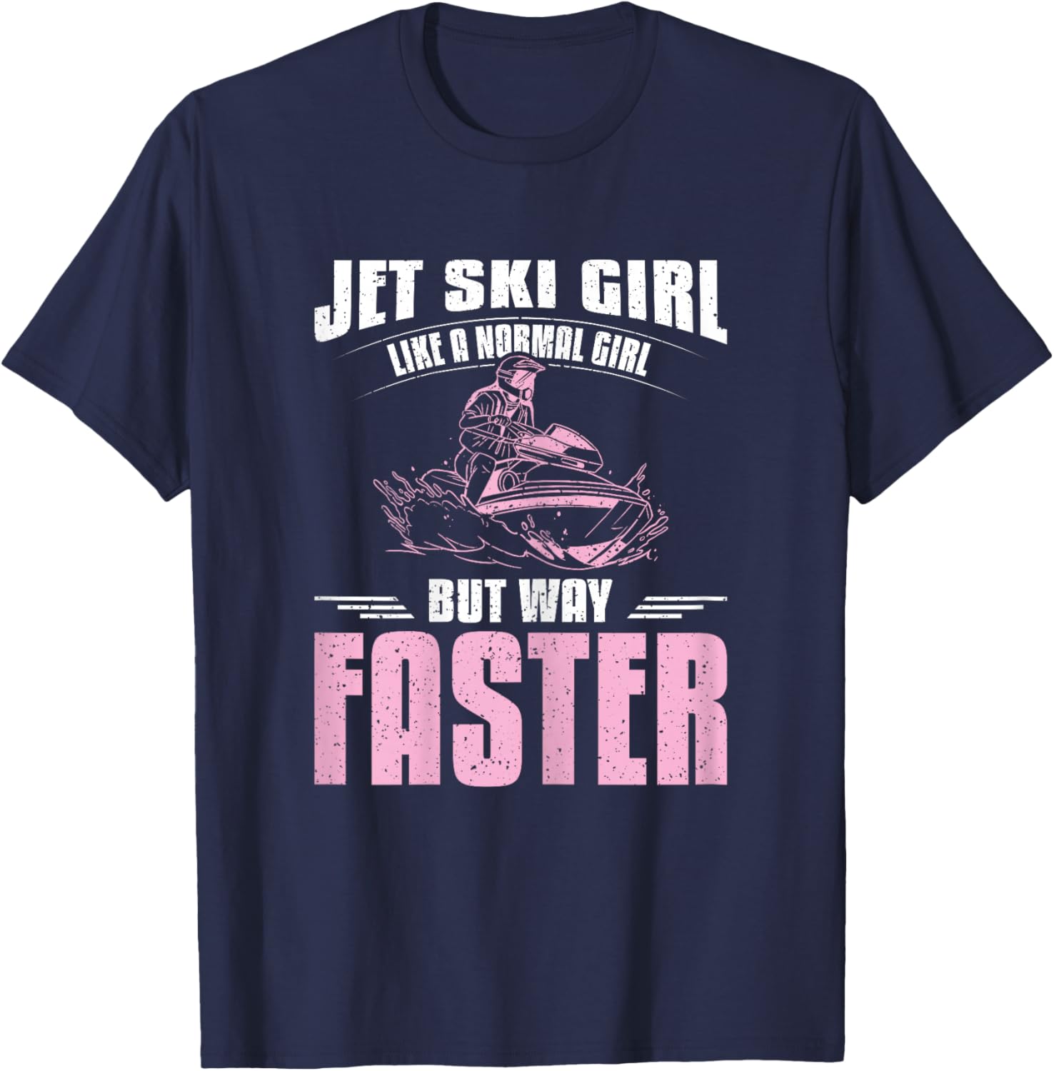 Jet ski girl T-Shirt - T-Shirt | Navy