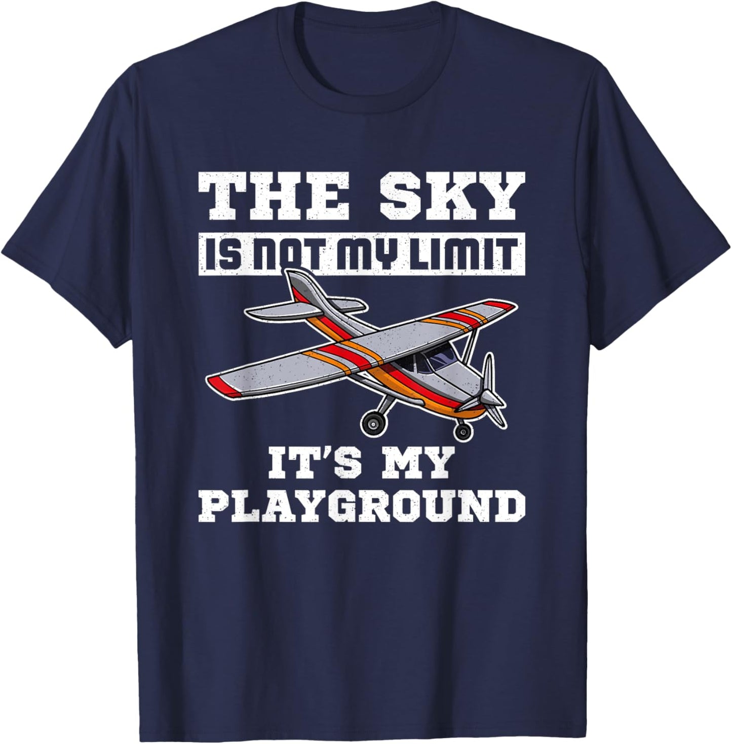 Modellflugzeug RC Plane Hobby Modellbauer T-Shirt - T-Shirt | Navy