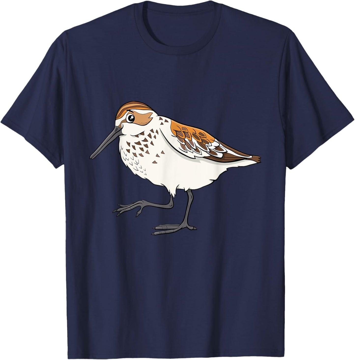 Sandpiper Art I Cute Sandpiper I Kids Sandpiper Bird T-Shirt - T-Shirt | Navy