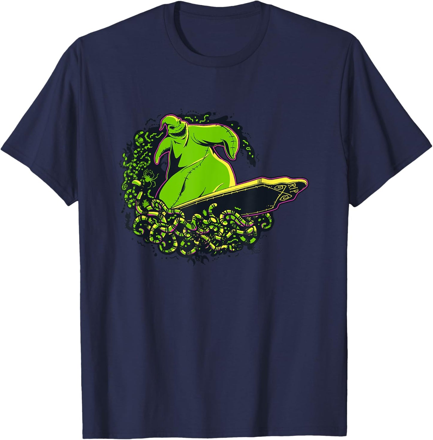 Disney The Nightmare Before Christmas Oogie Boogie Surfing T-Shirt - T-Shirt | Navy