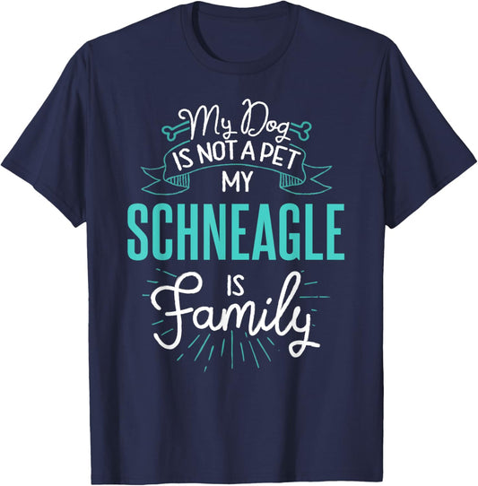 Cute Schneagle Shirt Family Dog Gift Men T-Shirt - T-Shirt | Navy