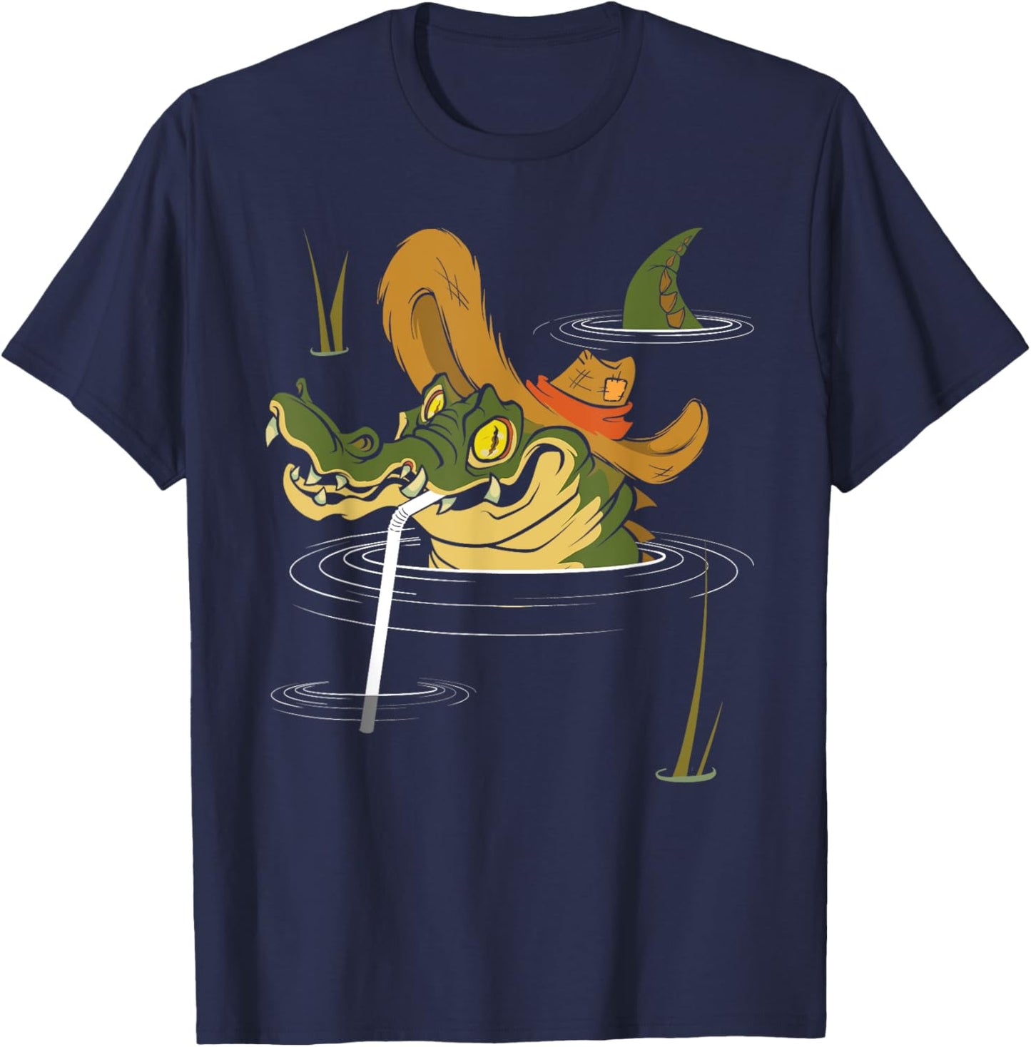 Swamp Water - Alligator Gator Crocodile Zoo Animal Lover T-Shirt - T-Shirt | Navy