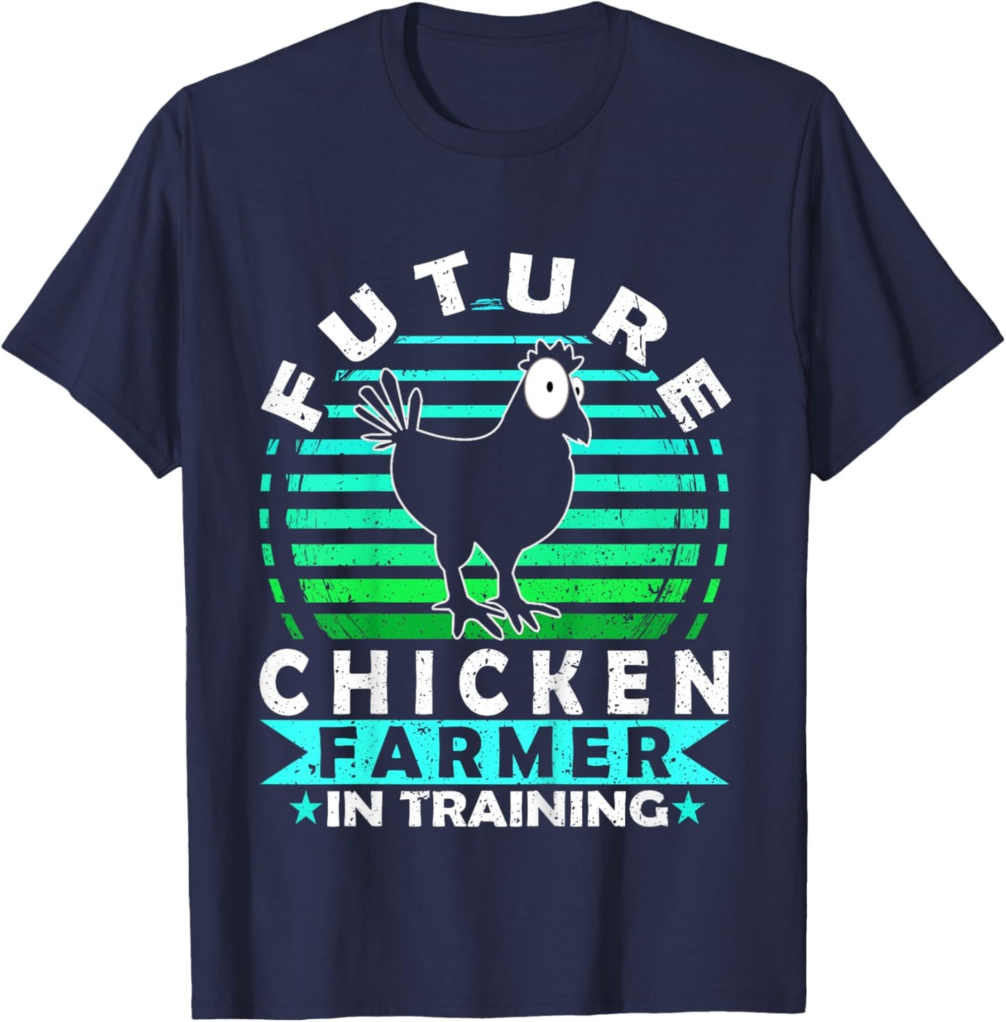 Future Chicken Farmer in Training for Boys & Girls T-Shirt - T-Shirt | Navy