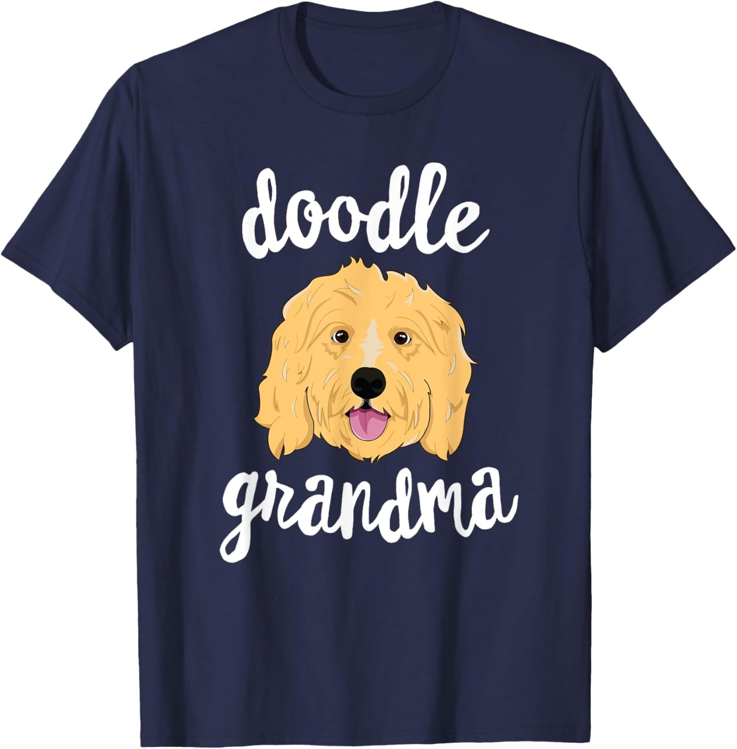 Golden Doodle Grandma Pawma Dog Grandparents Grand Maw Men Women Kids T-Shirt - T-Shirt | Navy