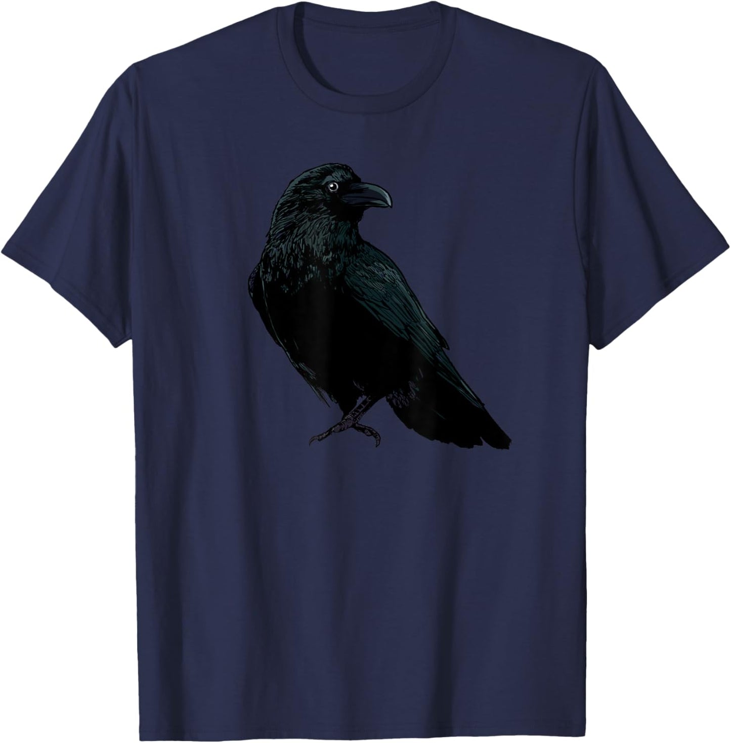 Raven Goth Raven novelty Raven T-Shirt - T-Shirt | Navy