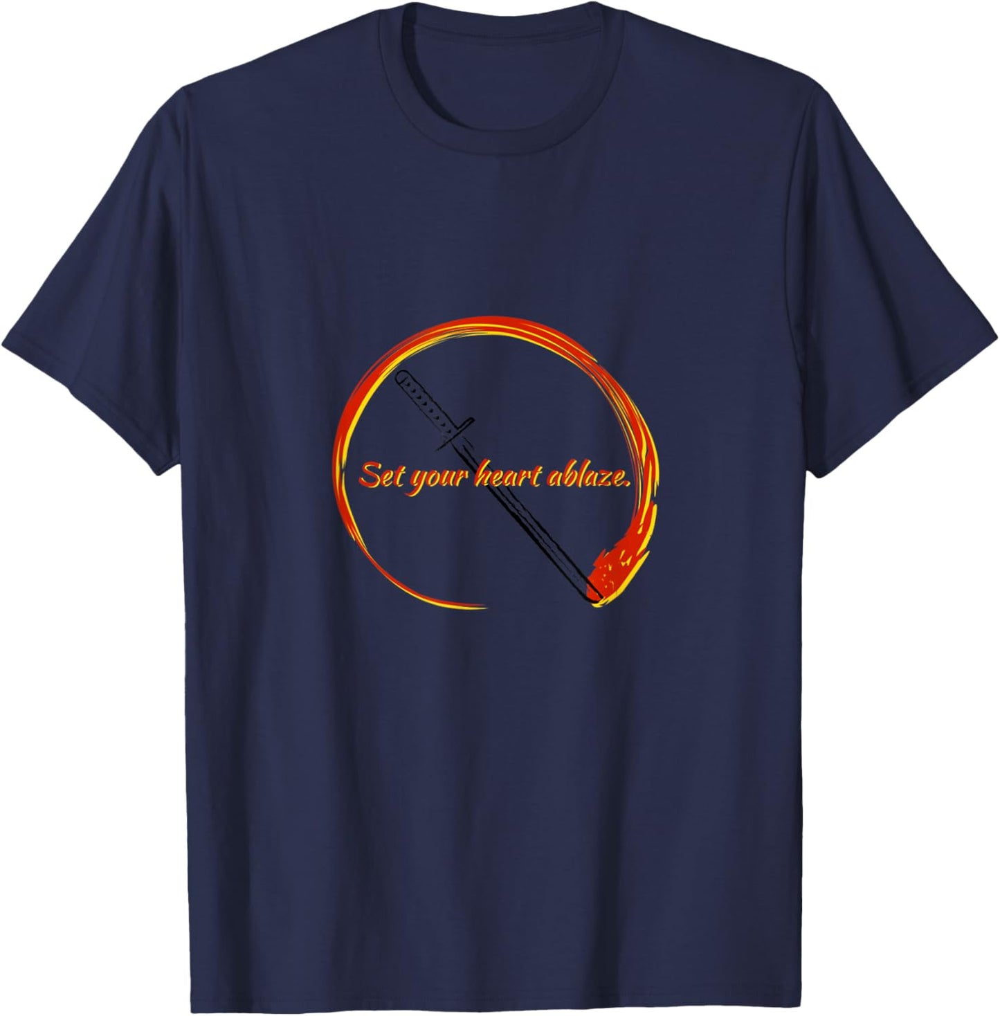 Set Your Heart Ablaze Mugen T-Shirt - T-Shirt | Navy