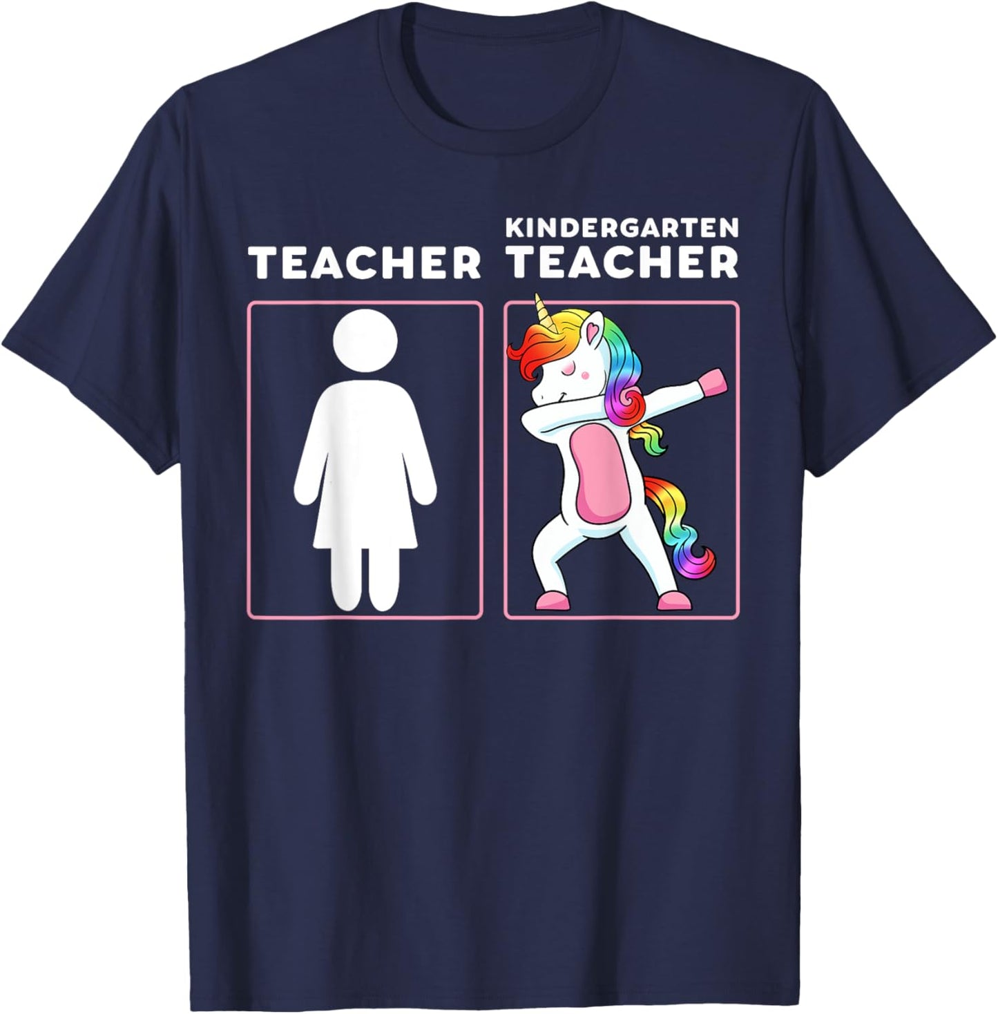 Kindergarten Teacher Elementary School Instructor Educator T-Shirt - T-Shirt | Navy