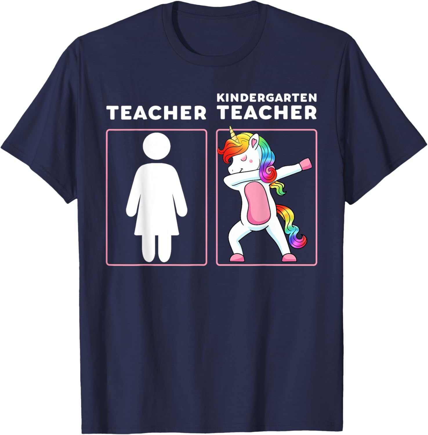 Kindergarten Teacher Elementary School Instructor Educator T-Shirt - T-Shirt | Navy