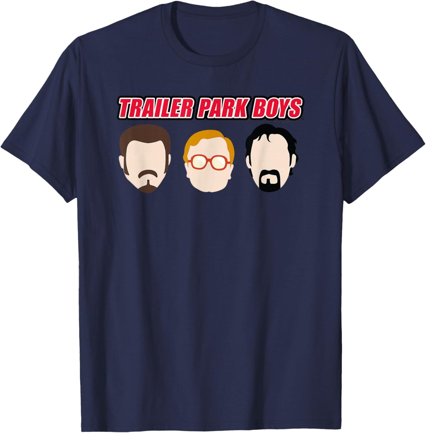 Trailer Park Boys Illustrated Heads T-Shirt - T-Shirt | Navy