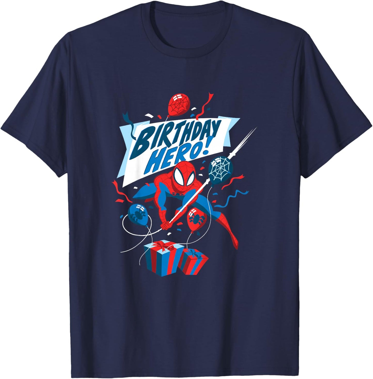 Kids Marvel Spider-Man Birthday Hero T-Shirt - T-Shirt | Navy