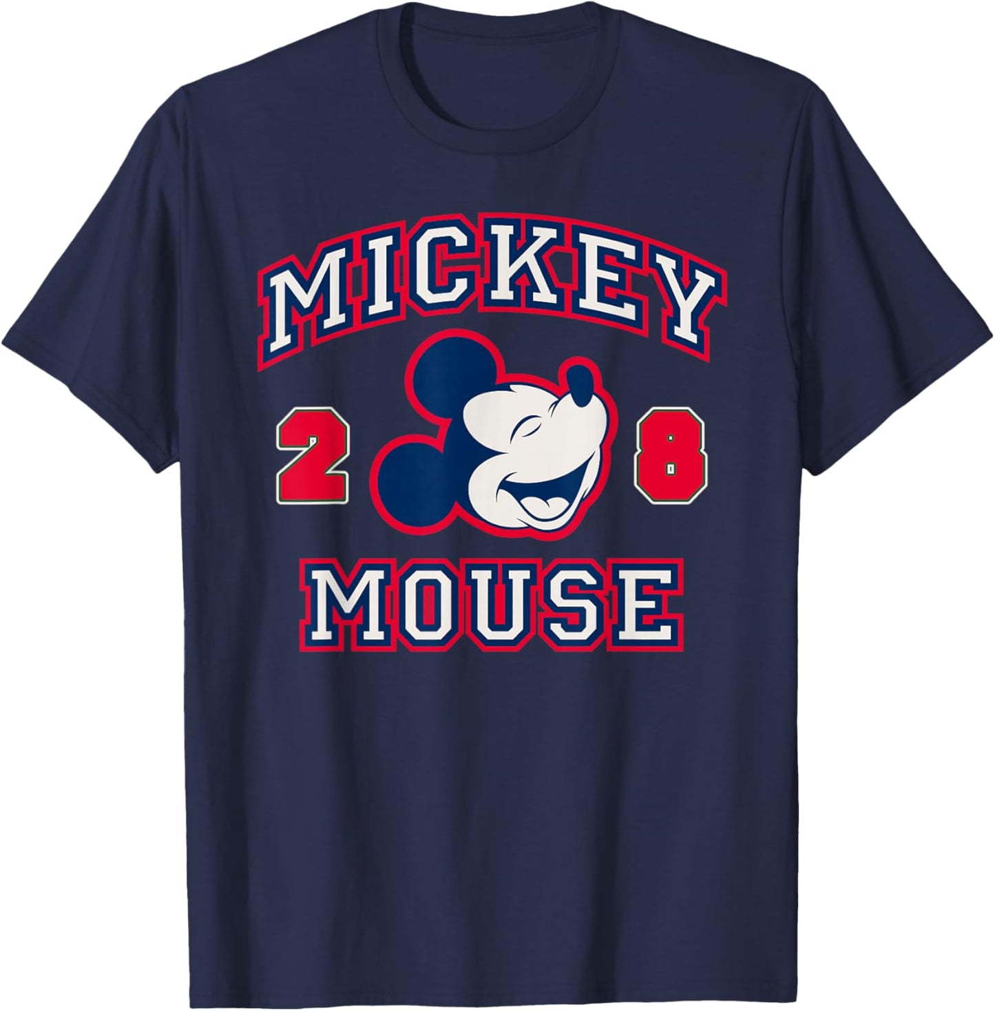 Disney Mickey and Friends Mickey Mouse Vintage Varsity T-Shirt - T-Shirt | Navy