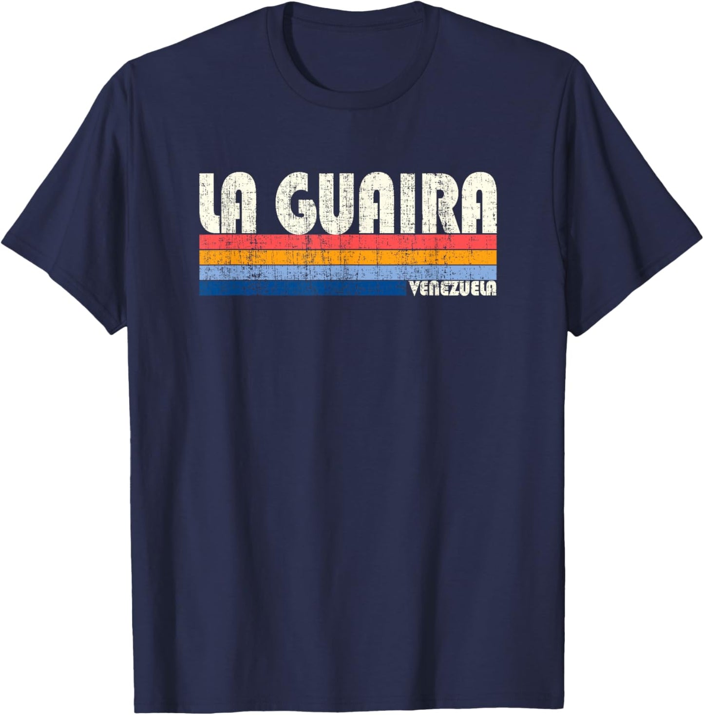 Retro Vintage 70s 80s Style La Guaira, Venezuela T-Shirt - T-Shirt | Navy