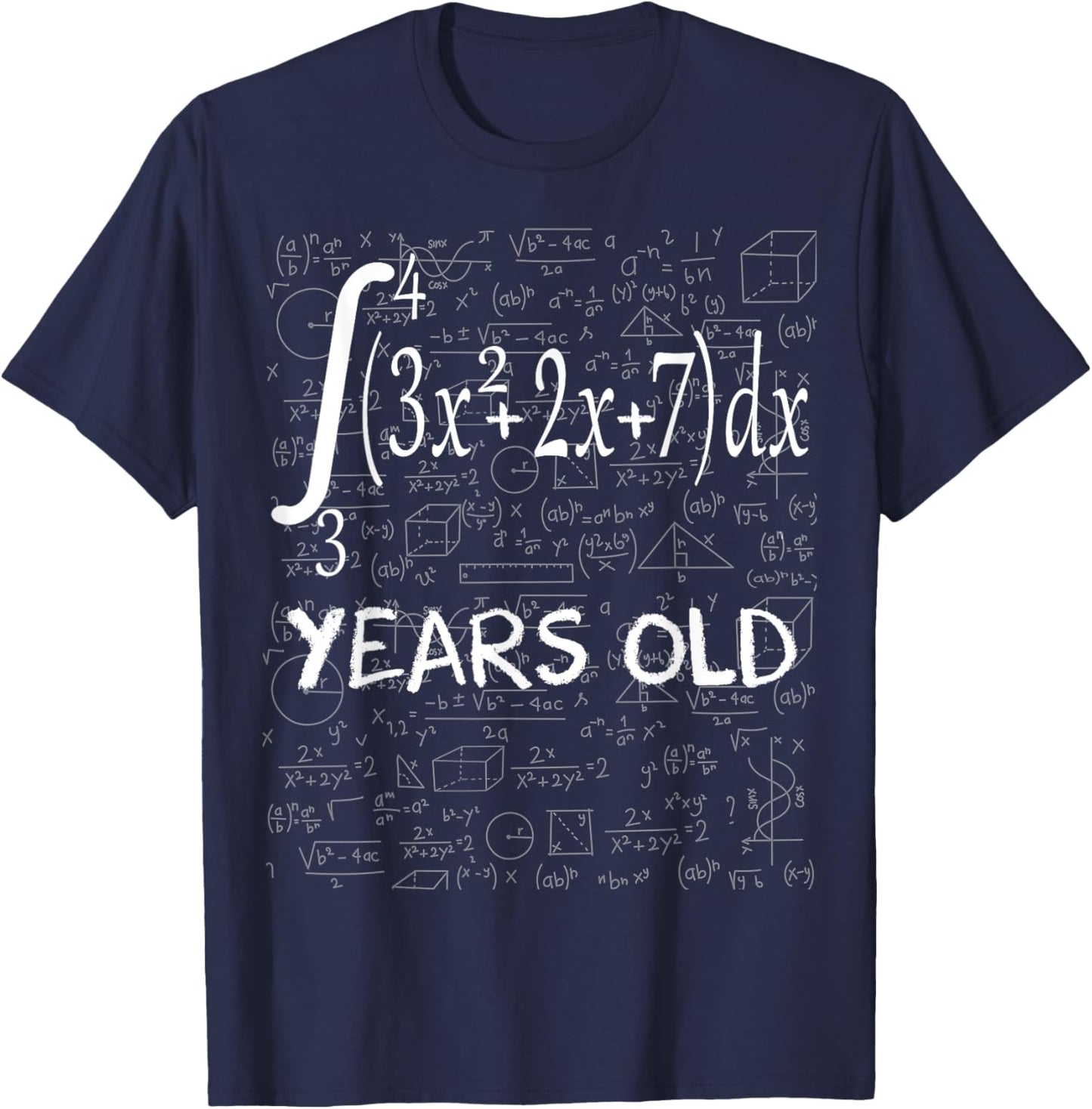 Funny math geek 51 years old 51st birthday integral calculus T-Shirt - T-Shirt | Navy