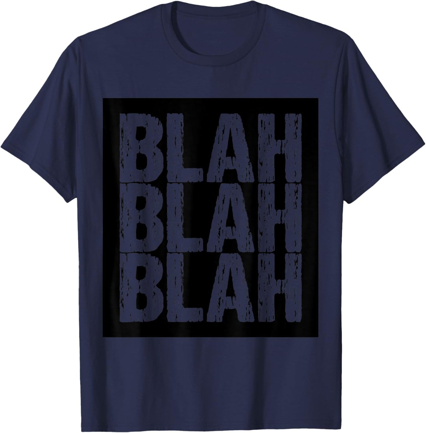 Blah Blah Blah T-Shirt - T-Shirt | Navy