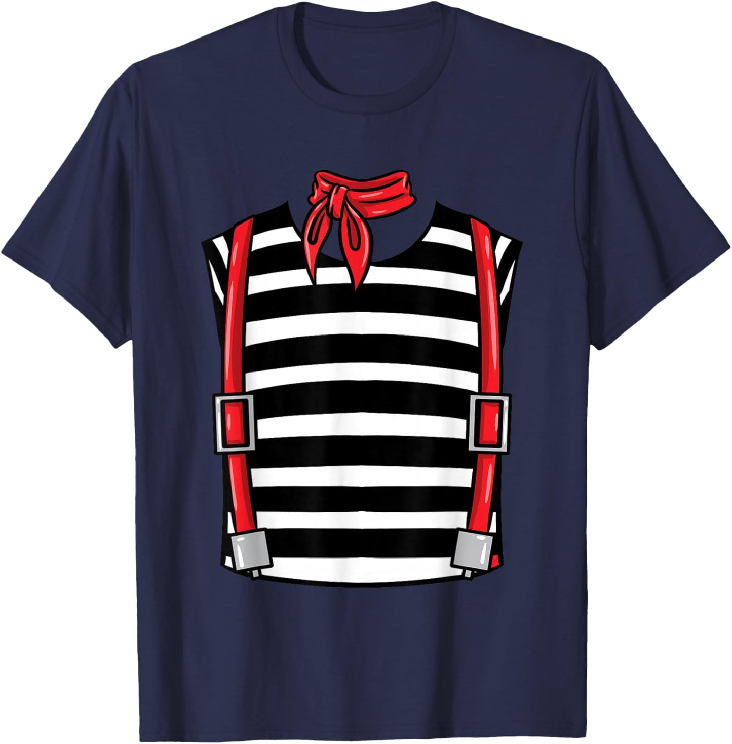 French Mime Costume Halloween T-Shirt - T-Shirt | Navy