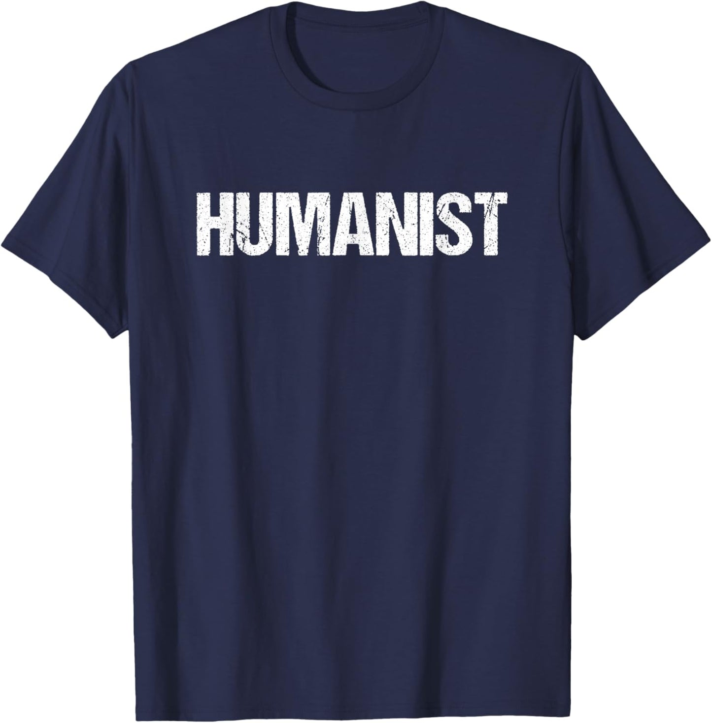 Humanist Simple Title T-Shirt - T-Shirt | Navy
