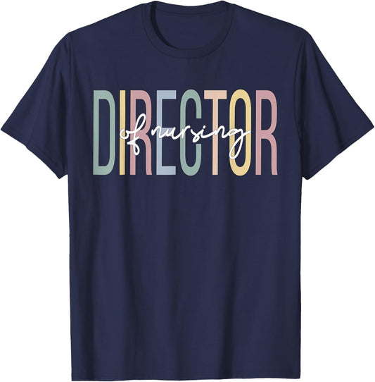 Director of Nursing Boho Director Nurse T-Shirt - T-Shirt | Navy