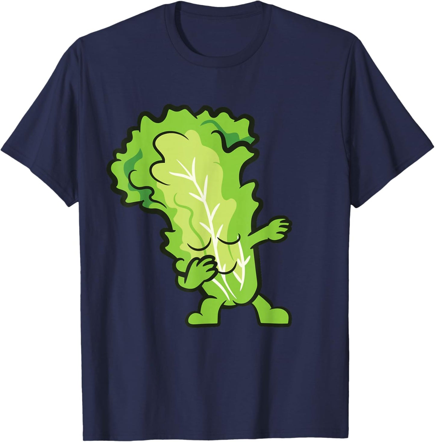Lettuce Dabbing Lettuce Vegetable Love Lettuce T-Shirt - T-Shirt | Navy