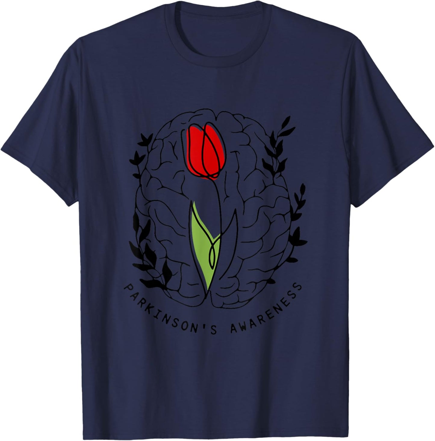 Tulip Parkinson's Awareness T-Shirt - T-Shirt | Navy