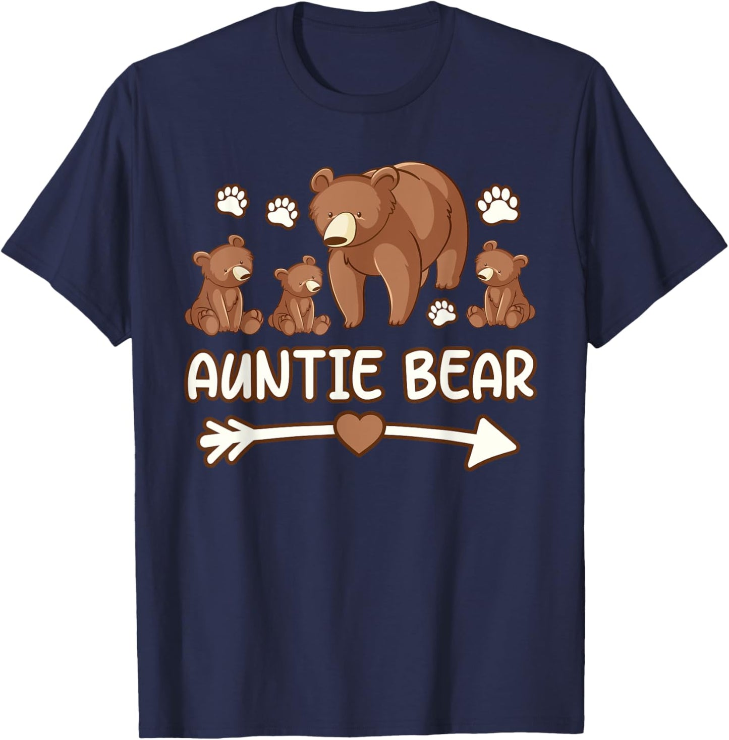 Auntie bear 3 cubs shirts, Auntie bear shirt T-Shirt - T-Shirt | Navy