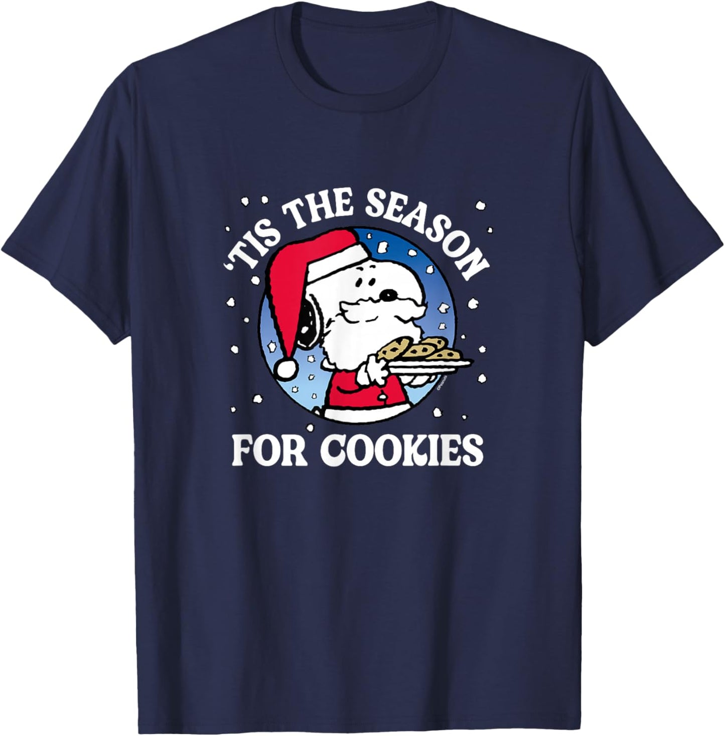 Peanuts - Tis The Season For Cookies T-Shirt - T-Shirt | Navy