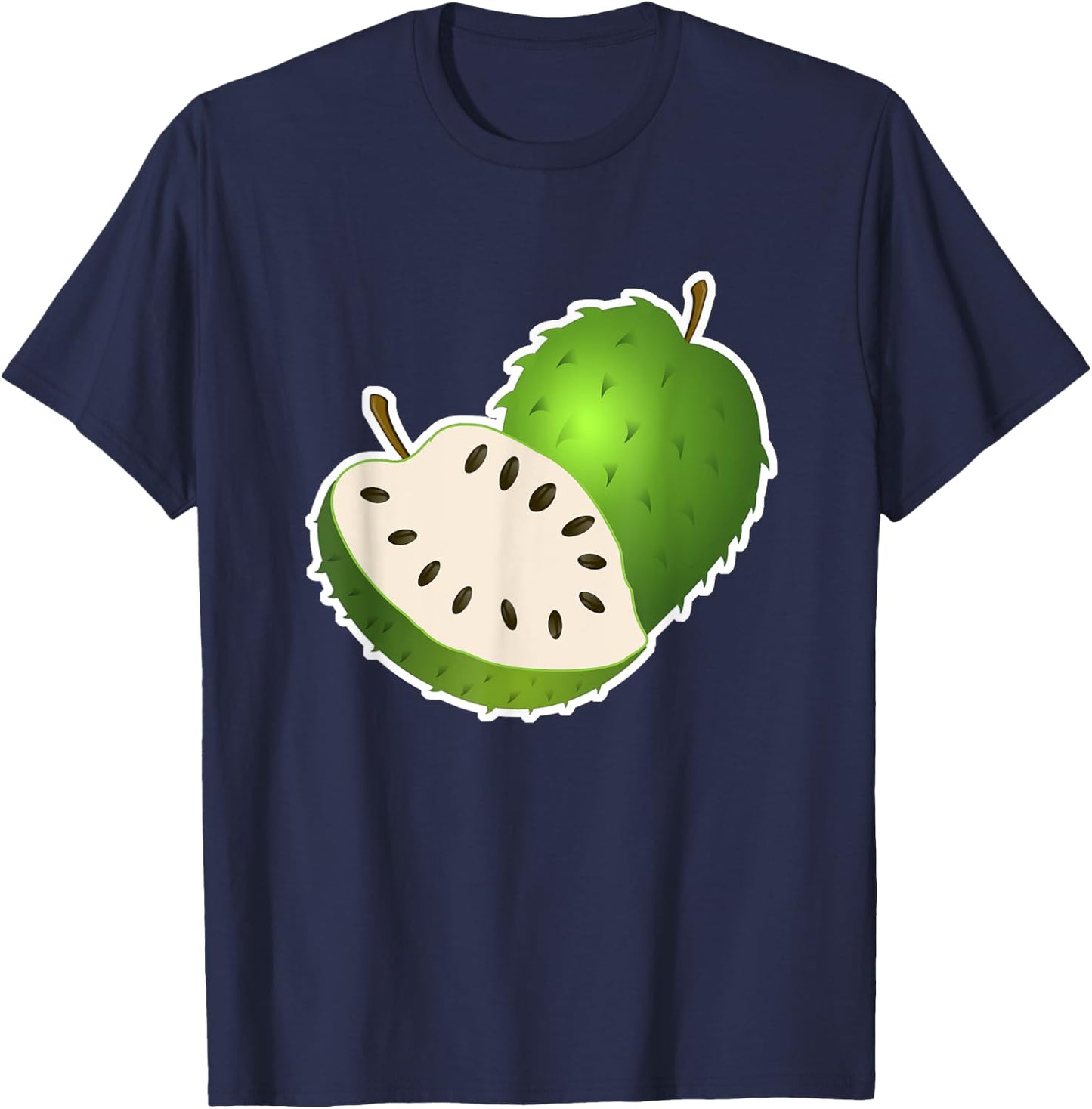 Soursop Guanabana Fruit Veggie T-Shirt - T-Shirt | Navy