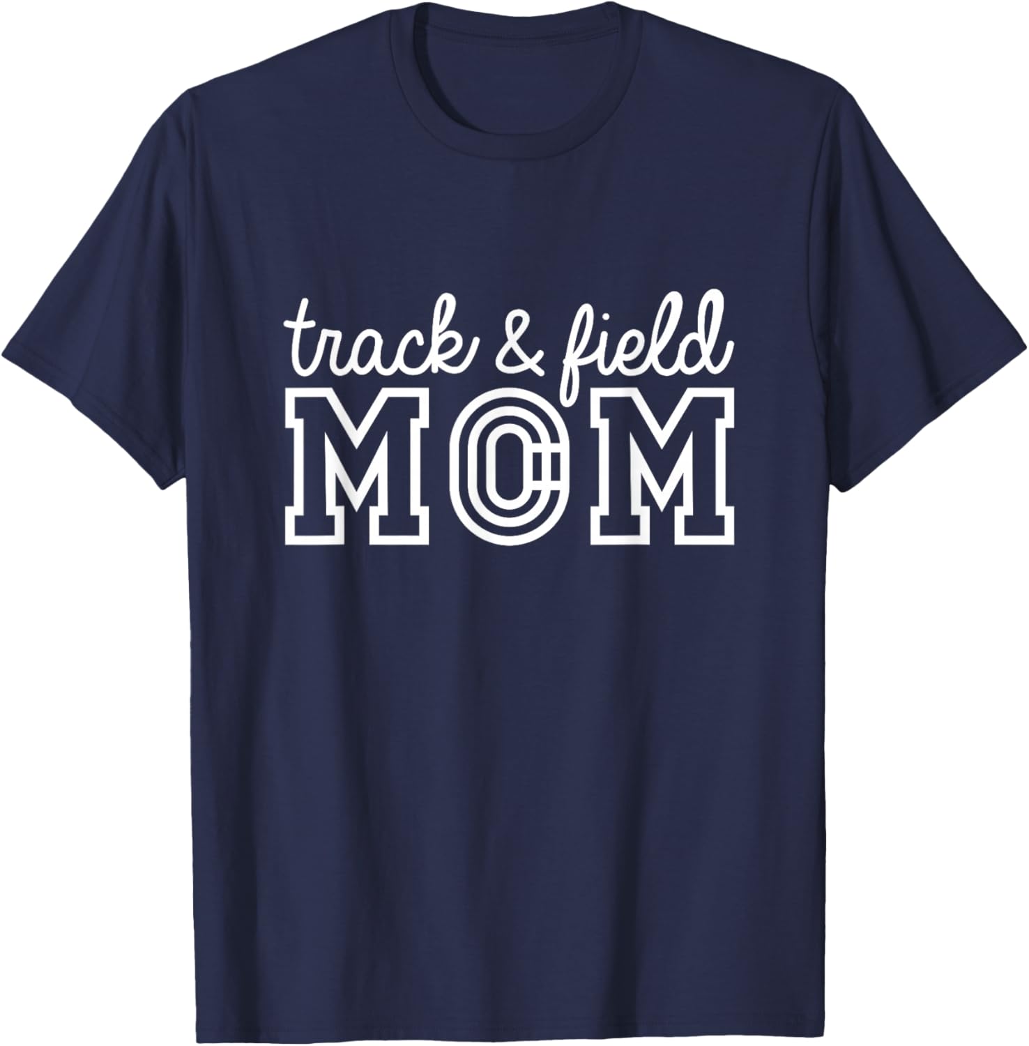 Track Mom Track And Field Mom Runner Running Mama Mother T-Shirt - T-Shirt | Navy