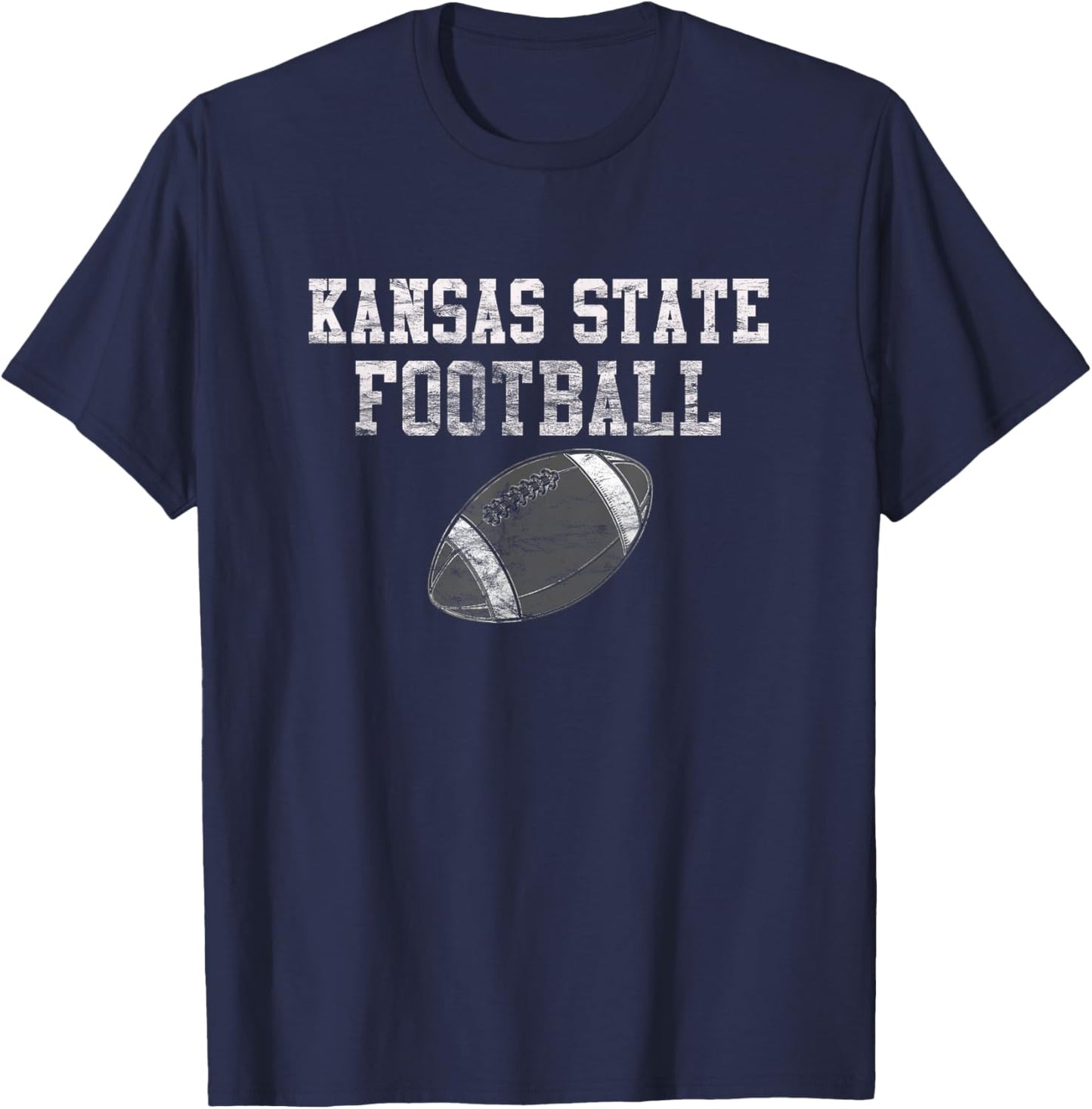 Vintage Kansas State Football T-Shirt - T-Shirt | Navy