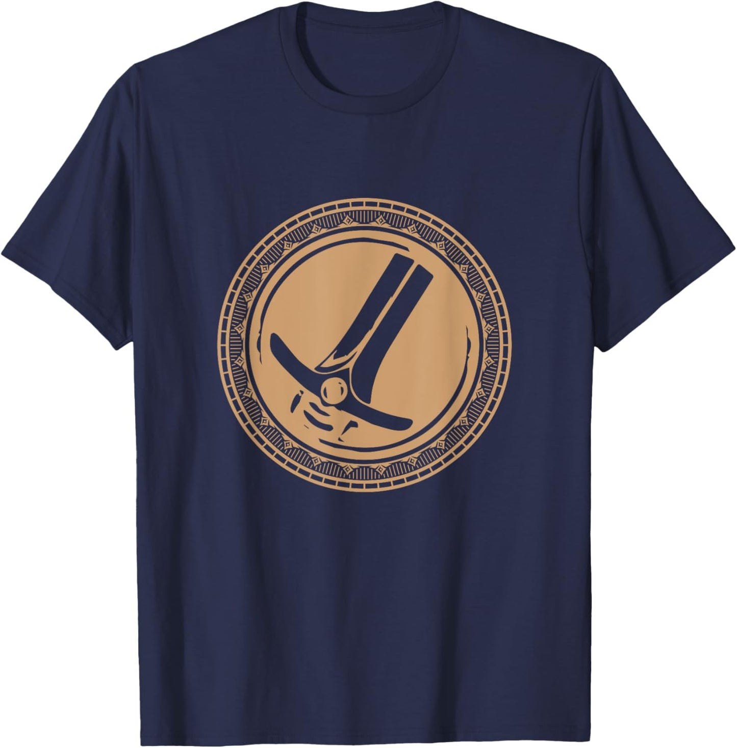 Wow Warrior Role Playing Gamer T-Shirt - T-Shirt | Navy