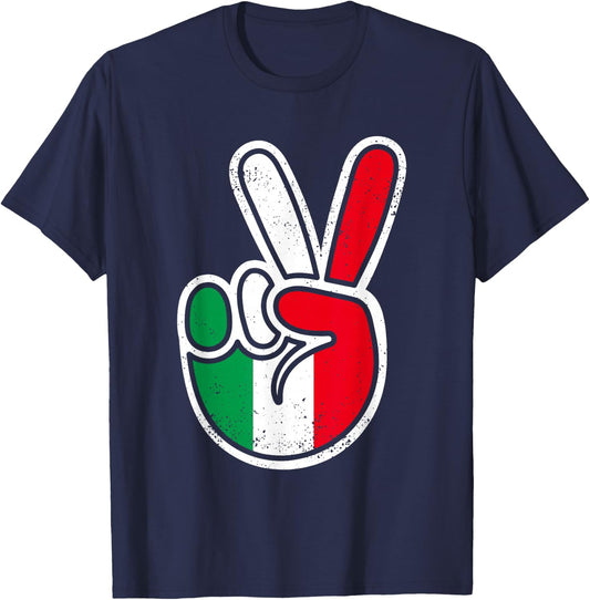 Kids 2nd Birthday Boy 2 Italy Flag Italian Birthday Toddler T-Shirt - T-Shirt | Navy