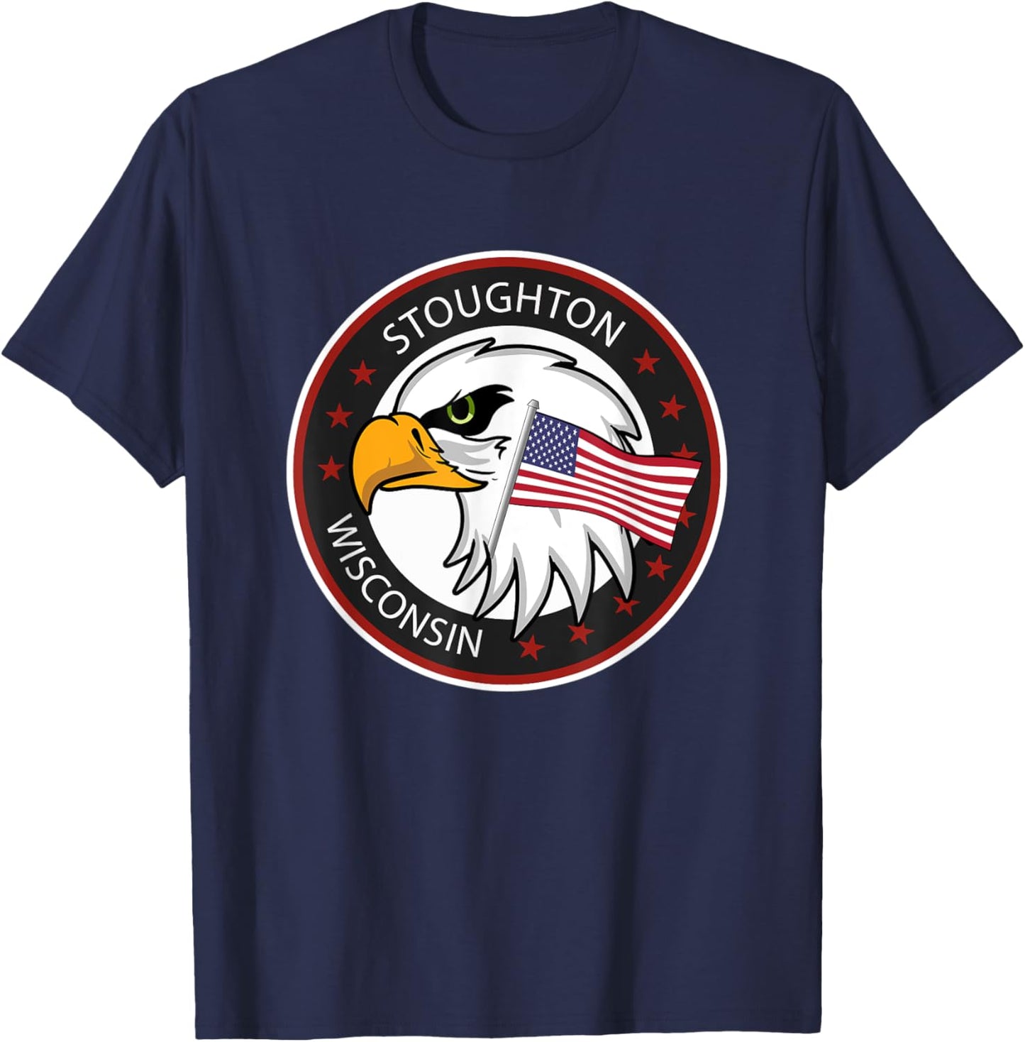 Stoughton WI Wisconsin T-Shirt - T-Shirt | Navy