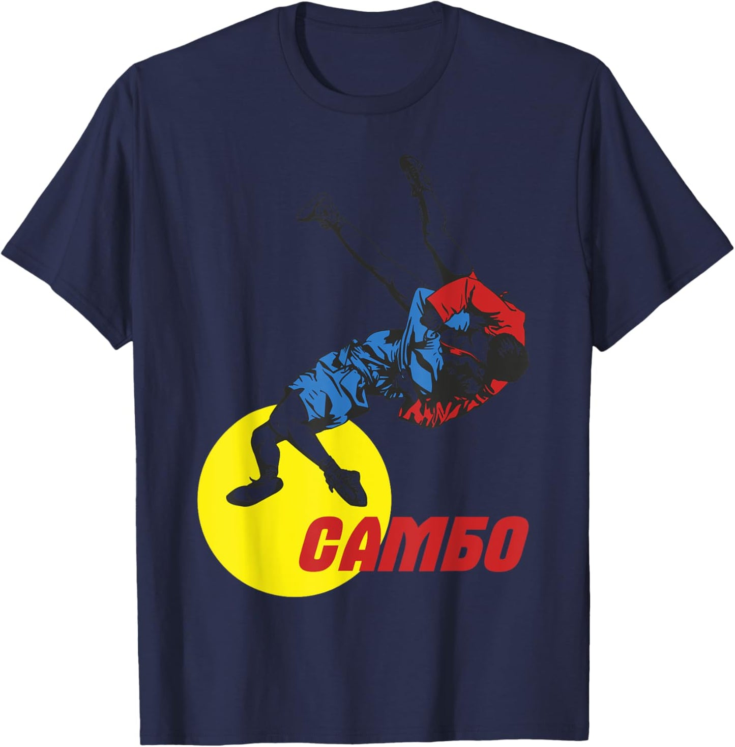 Sambo Rings Martial Arts Russia Soviet Union Martial Arts T-Shirt - T-Shirt | Navy