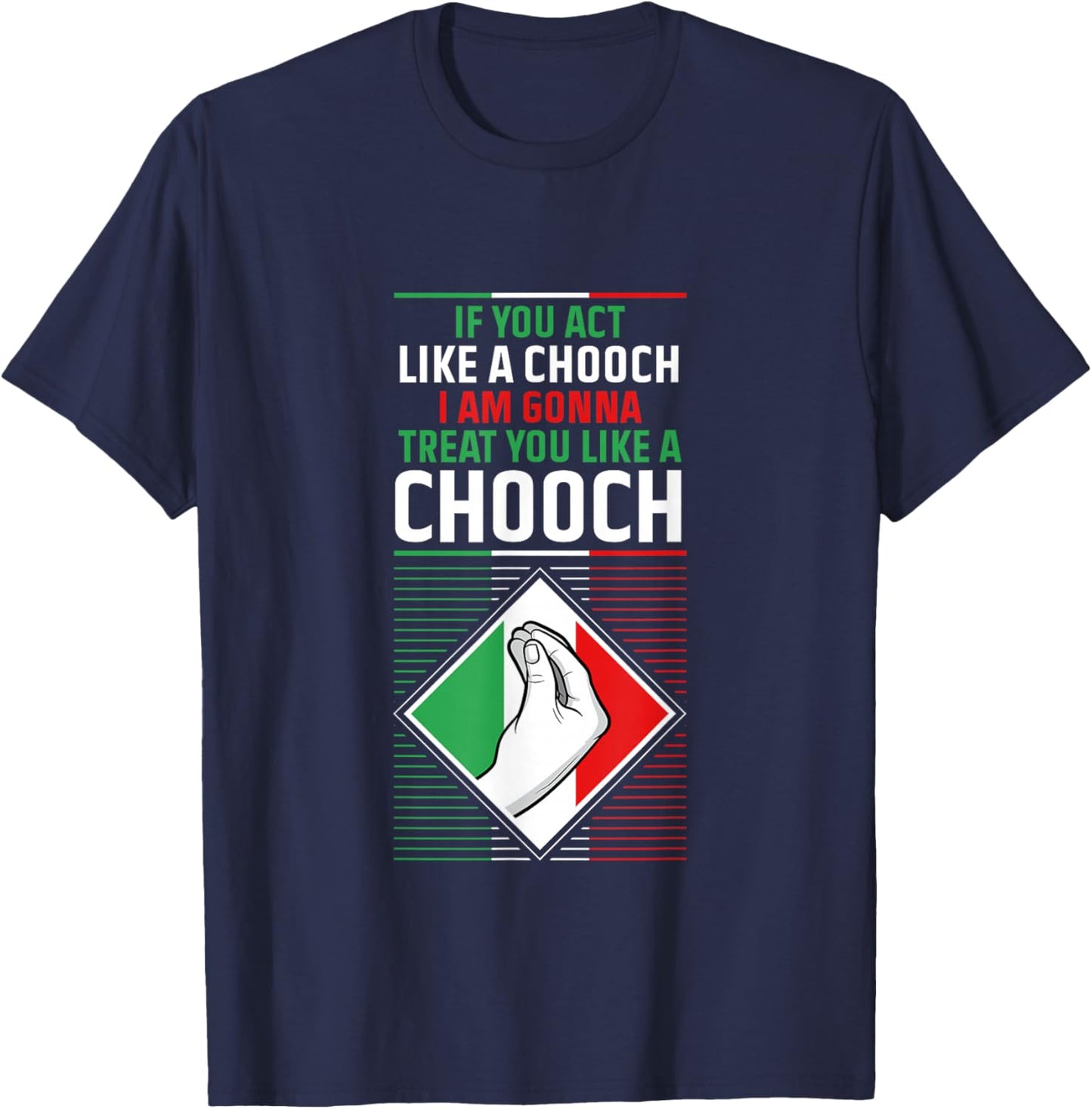Funny Humor Italian Quote Slang Fun Italy Sayings Jokes Puns T-Shirt - T-Shirt | Navy